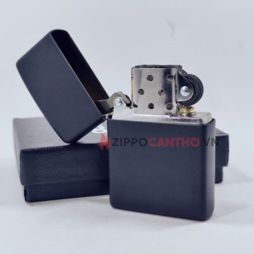 Zippo Black Matte 218 - Zippo Sơn Đen 10