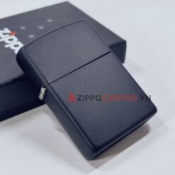 Zippo Black Matte 218 - Zippo Sơn Đen 14