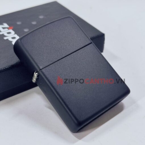 Zippo Black Matte 218 - Zippo Sơn Đen 4