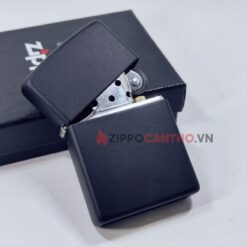 Zippo Black Matte 218 - Zippo Sơn Đen 19