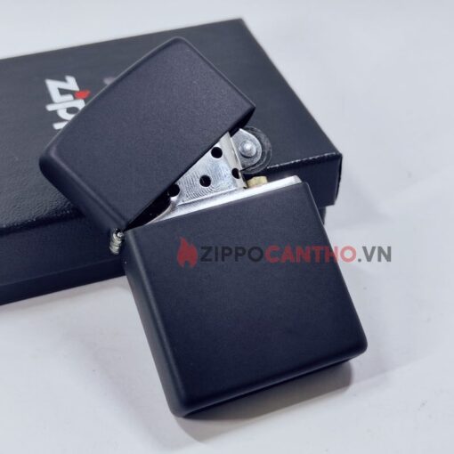 Zippo Black Matte 218 - Zippo Sơn Đen 9