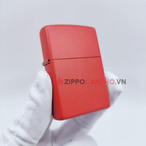 Zippo Red Matte 233 - Zippo Sơn Tỉnh Điện Màu Đỏ 2