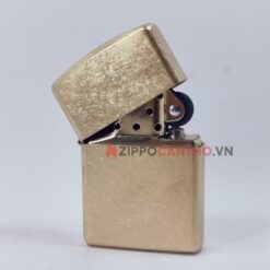 Zippo Armor Tumbled Brass 28496 - Zippo Vỏ Dày Vàng Bụi 13