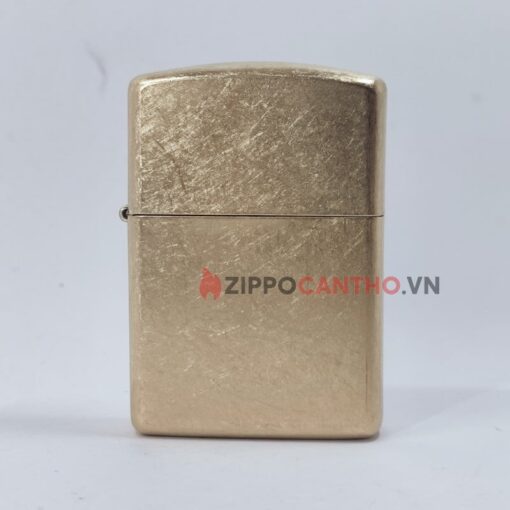 Zippo Armor Tumbled Brass 28496 - Zippo Vỏ Dày Vàng Bụi 4