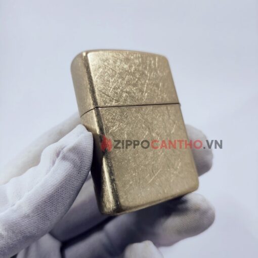 Zippo Armor Tumbled Brass 28496 - Zippo Vỏ Dày Vàng Bụi 8