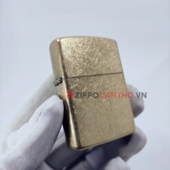 Zippo Armor Tumbled Brass 28496 - Zippo Vỏ Dày Vàng Bụi 17