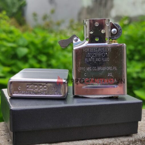 Zippo Chrome Arch 24647 - Zippo Xước Cong 5