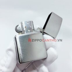 Zippo Armor Brushed Chrome 162 - Zippo Vỏ Dầy Trắng Xước 10