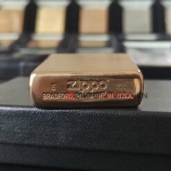 Zippo Brushed Brass Solid 204B - Zippo Vàng Xước 13