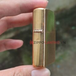 Zippo Brushed Brass Solid 204B - Zippo Vàng Xước 21