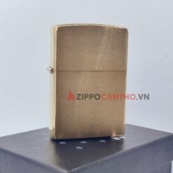 Zippo Brushed Brass Solid 204B - Zippo Vàng Xước 14