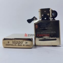 Zippo High Polish Solid Brass 254 - Zippo Vàng Bóng Khắc Solid Brass 16