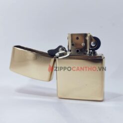 Zippo High Polish Solid Brass 254 - Zippo Vàng Bóng Khắc Solid Brass 17