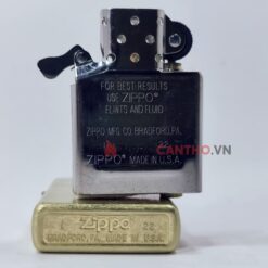 Zippo Street Brass 48267 - Zippo Vàng Xước Bụi 17