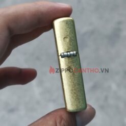 Zippo Street Brass 48267 - Zippo Vàng Xước Bụi 24