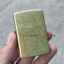 Zippo Street Brass 48267 - Zippo Vàng Xước Bụi 25