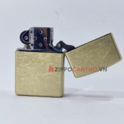 Zippo Street Brass 48267 - Zippo Vàng Xước Bụi 18