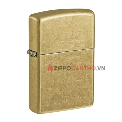 Zippo Street Brass 48267 - Zippo Vàng Xước Bụi 1