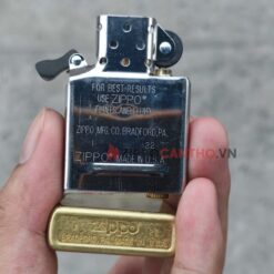 Zippo Street Brass 48267 - Zippo Vàng Xước Bụi 22