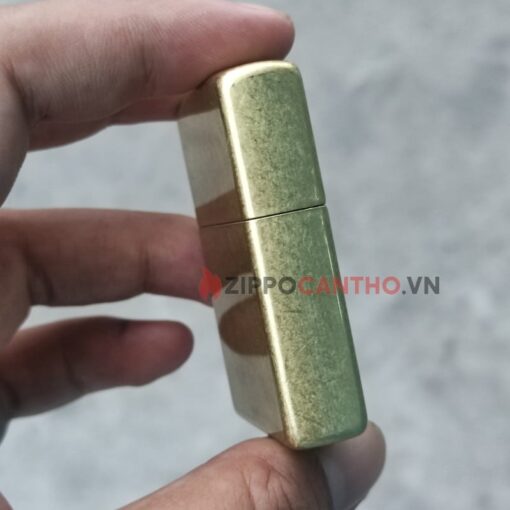 Zippo Street Brass 48267 - Zippo Vàng Xước Bụi 11