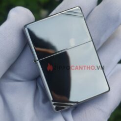 Zippo Vintage High Polish Chrome With Slashes 260 - Zippo Vintage Trắng Bóng Chặc Góc 13