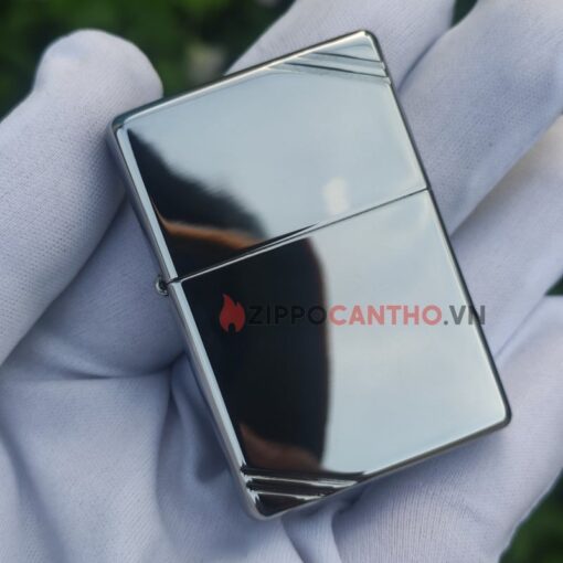 Zippo Vintage High Polish Chrome With Slashes 260 - Zippo Vintage Trắng Bóng Chặc Góc 6